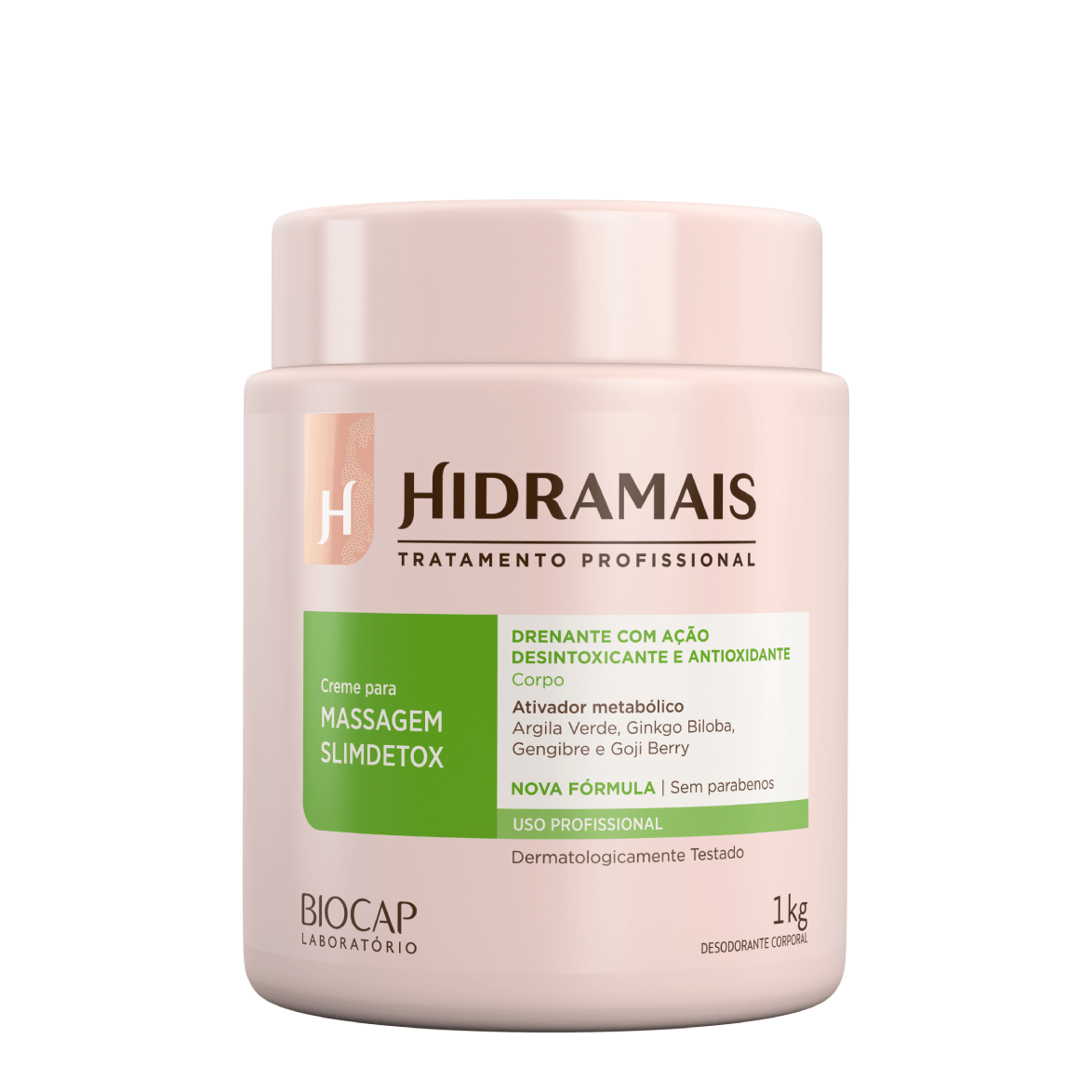 Creme para Massagem SlimDetox 1kg | Redução de Medidas e Detox