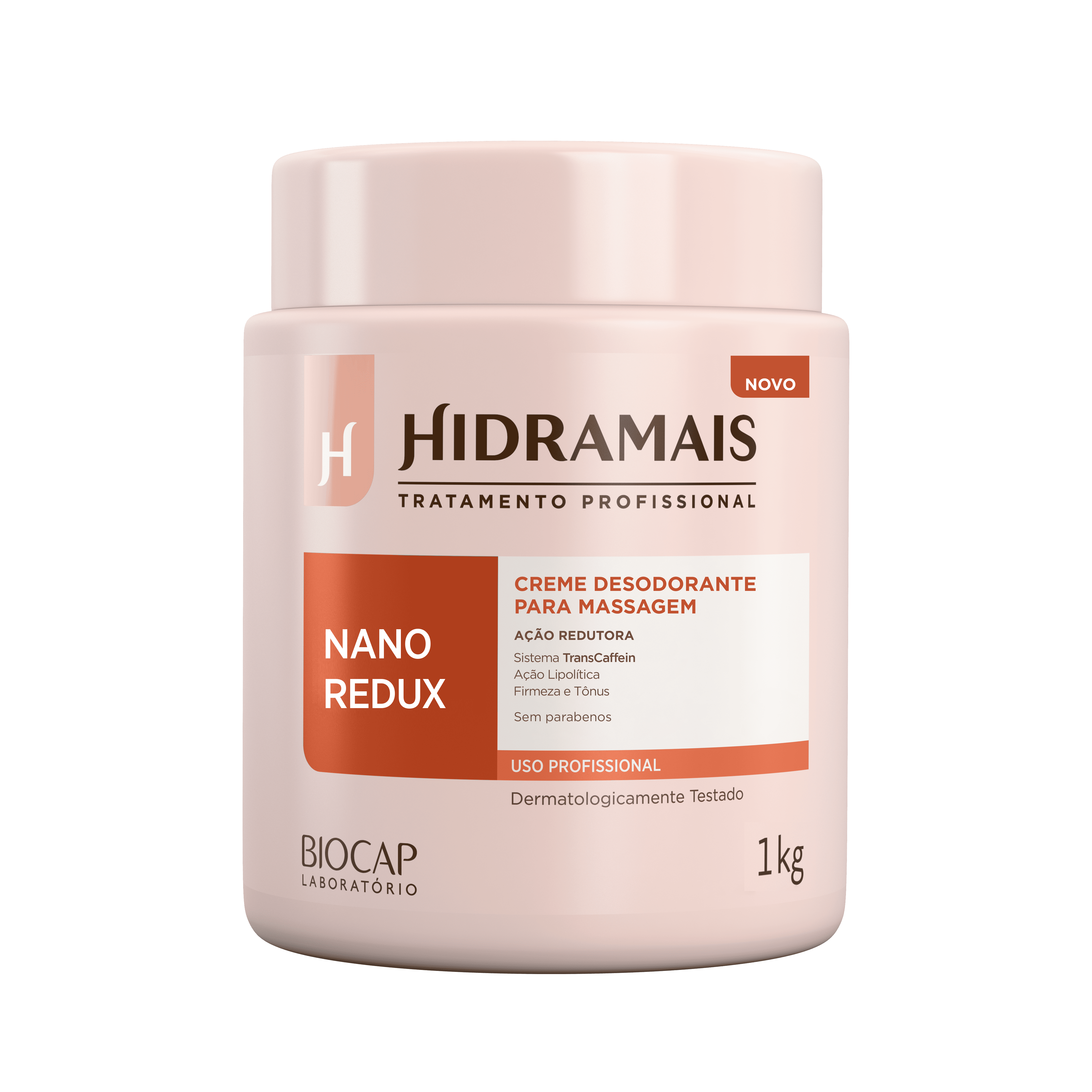 Creme Massagem Nano Redux 1kg Hidramais Ação Redutora