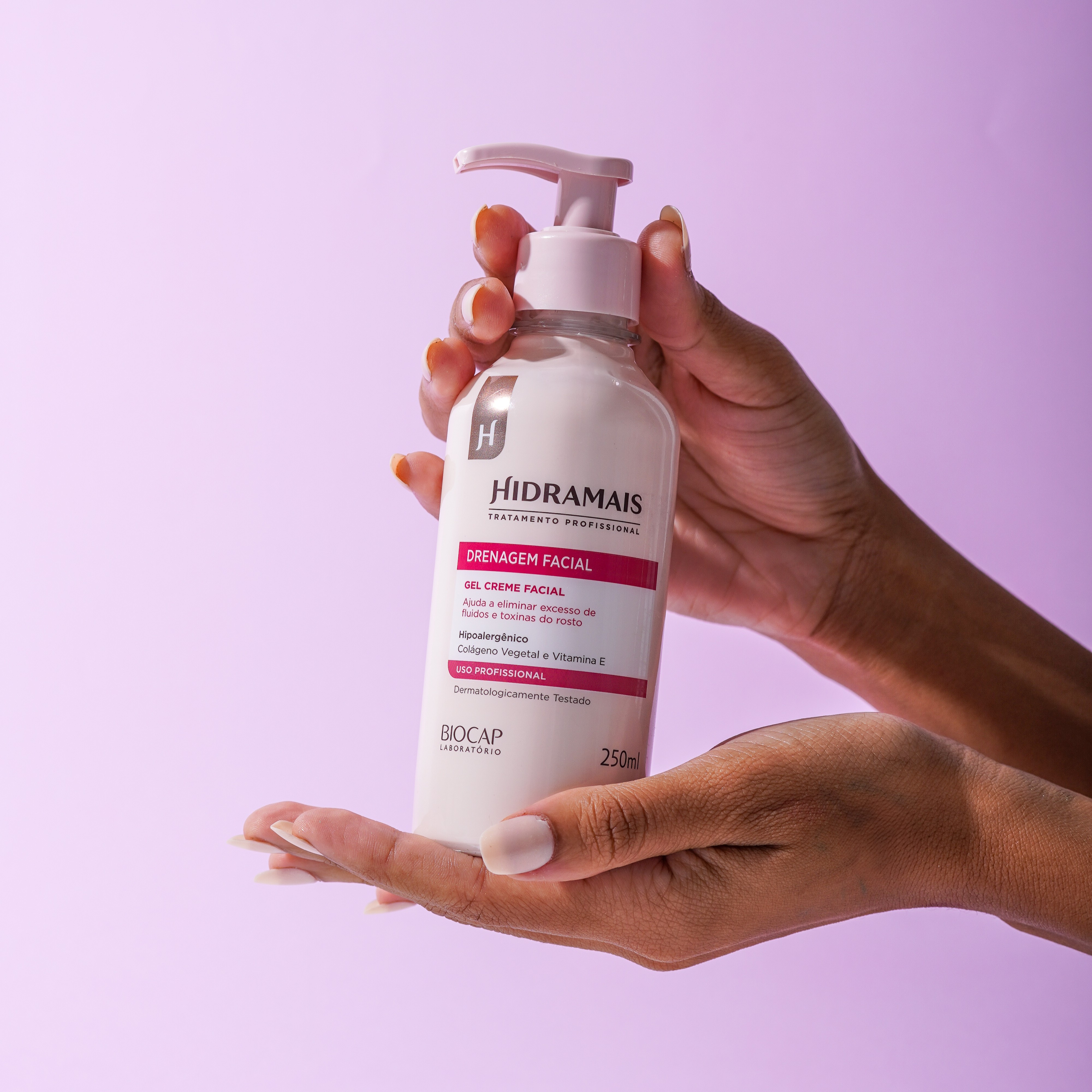 Creme para Drenagem Facial Hidramais 250ml Profissional
